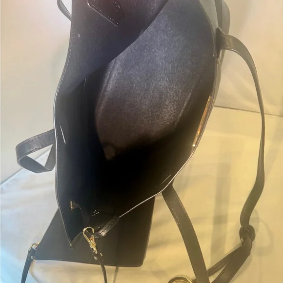 EUC MK Edith Black Tote and Clutch Set